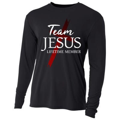 Christian God Faith Lifetime Member Team Jesus Cooling Performance Long Sleeve Crew