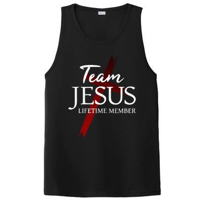 Christian God Faith Lifetime Member Team Jesus PosiCharge Competitor Tank