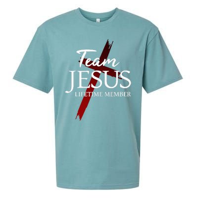 Christian God Faith Lifetime Member Team Jesus Sueded Cloud Jersey T-Shirt