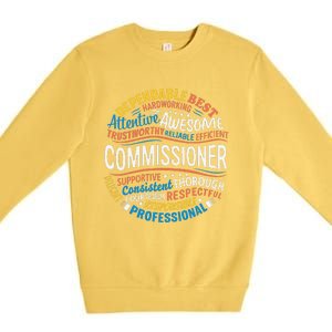 Commissioner Gifts Funny Appreciation Week Premium Crewneck Sweatshirt