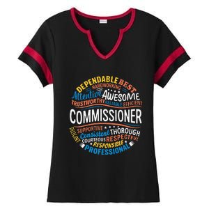 Commissioner Gifts Funny Appreciation Week Ladies Halftime Notch Neck Tee