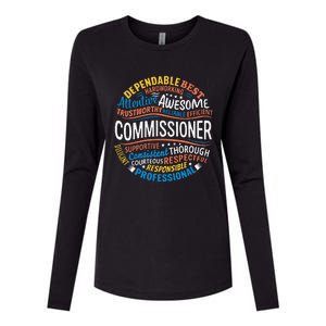 Commissioner Gifts Funny Appreciation Week Womens Cotton Relaxed Long Sleeve T-Shirt