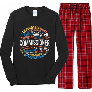 Commissioner Gifts Funny Appreciation Week Long Sleeve Pajama Set