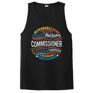 Commissioner Gifts Funny Appreciation Week PosiCharge Competitor Tank