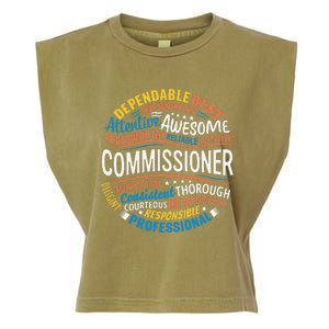 Commissioner Gifts Funny Appreciation Week Garment-Dyed Women's Muscle Tee