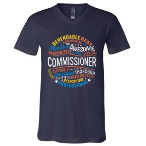 Commissioner Gifts Funny Appreciation Week V-Neck T-Shirt