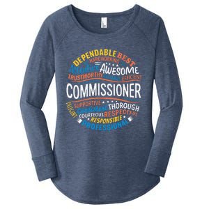 Commissioner Gifts Funny Appreciation Week Women's Perfect Tri Tunic Long Sleeve Shirt