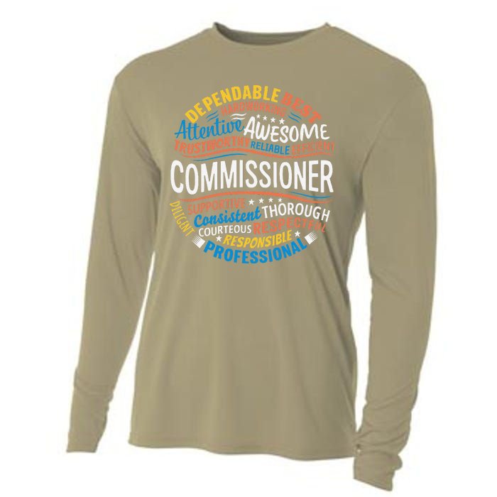 Commissioner Gifts Funny Appreciation Week Cooling Performance Long Sleeve Crew