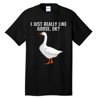 Cute Goose For Men Women Waterfowl Bird Goose Lover Tall T-Shirt