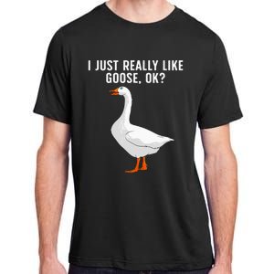 Cute Goose For Men Women Waterfowl Bird Goose Lover Adult ChromaSoft Performance T-Shirt