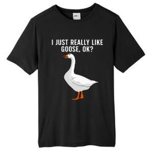 Cute Goose For Men Women Waterfowl Bird Goose Lover Tall Fusion ChromaSoft Performance T-Shirt