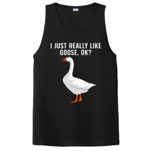 Cute Goose For Men Women Waterfowl Bird Goose Lover PosiCharge Competitor Tank