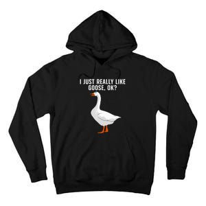 Cute Goose For Men Women Waterfowl Bird Goose Lover Tall Hoodie