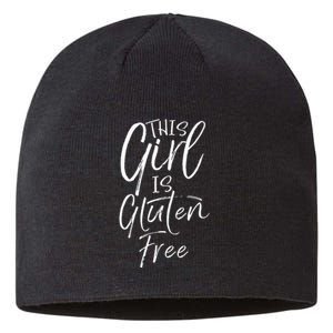 Cute Gluten Free Gift For Women Fun This Girl Is Gluten Free Sustainable Beanie