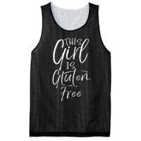 Cute Gluten Free Gift For Women Fun This Girl Is Gluten Free Mesh Reversible Basketball Jersey Tank