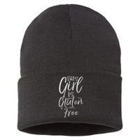 Cute Gluten Free Gift For Women Fun This Girl Is Gluten Free Sustainable Knit Beanie