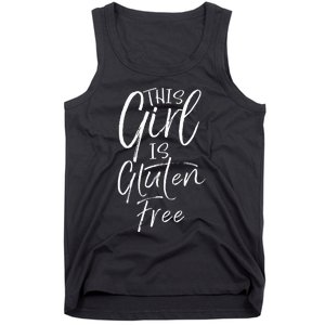 Cute Gluten Free Gift For Women Fun This Girl Is Gluten Free Tank Top