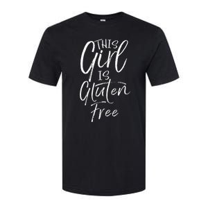 Cute Gluten Free Gift For Women Fun This Girl Is Gluten Free Softstyle CVC T-Shirt