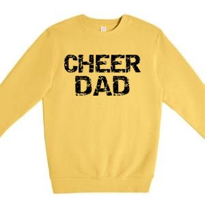 Cheerleading Gift For Men Cheerleader Father Idea Cheer Dad Meaningful Gift Premium Crewneck Sweatshirt