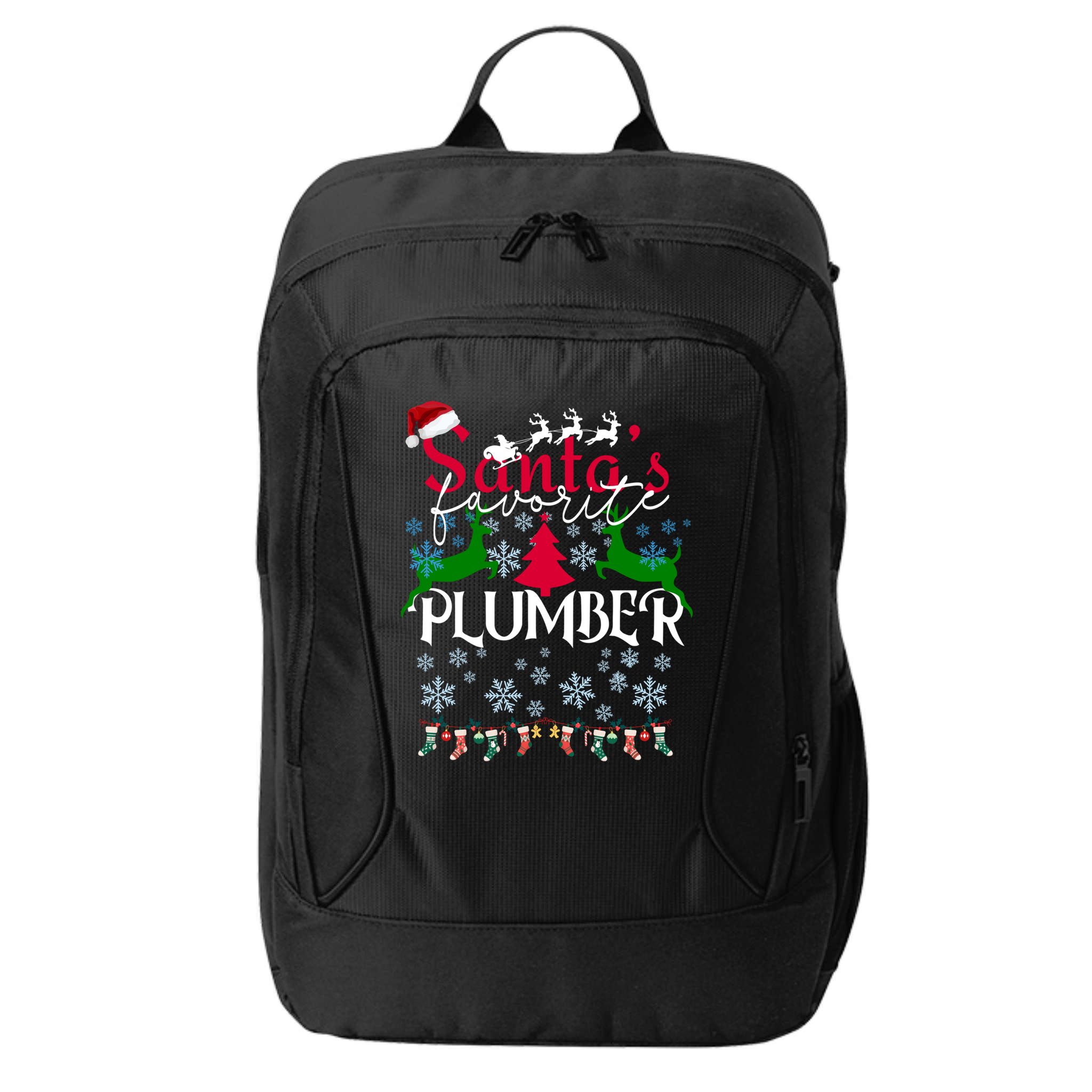 Christmas Gifts For Plumbers Santas Favorite Plumber City Backpack
