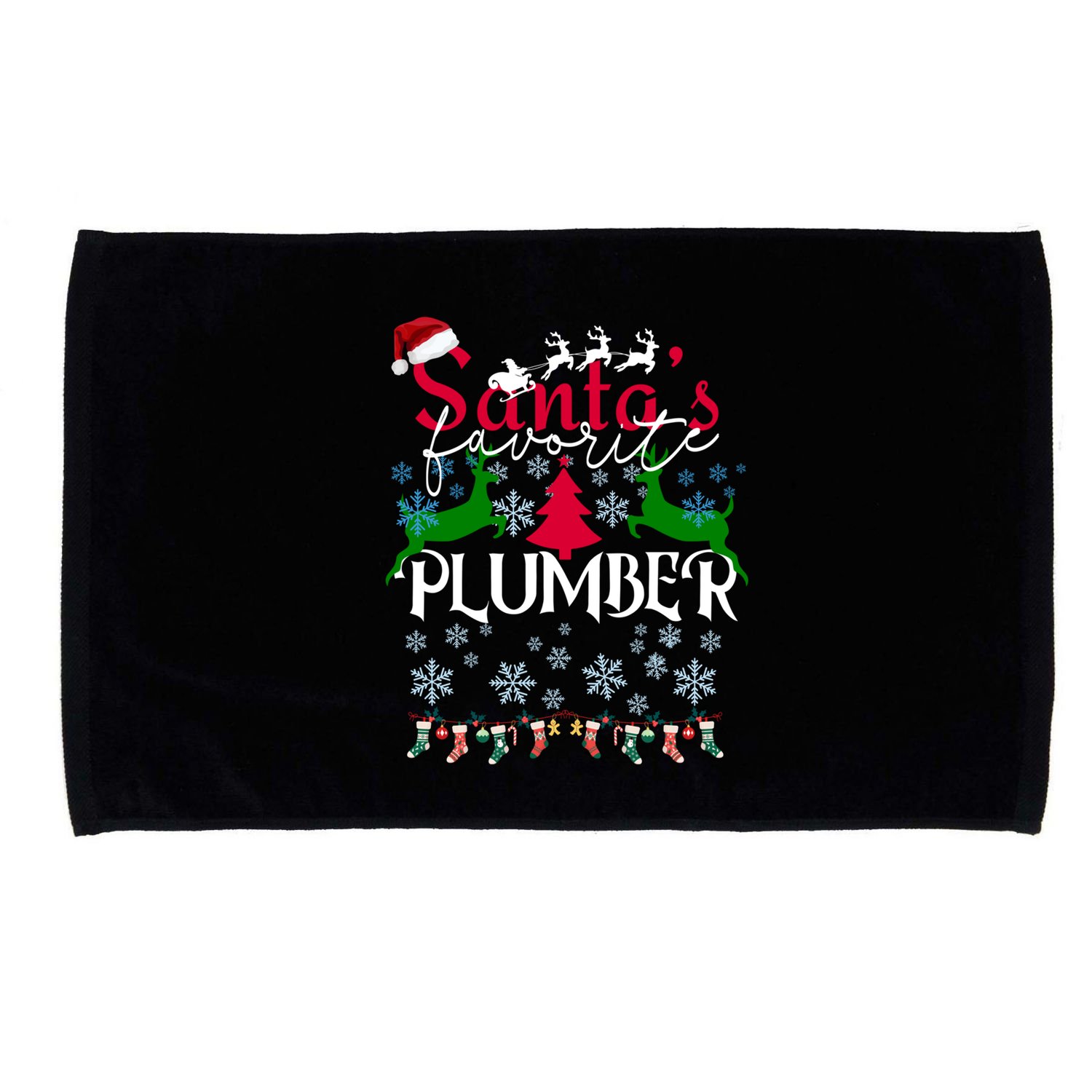Christmas Gifts For Plumbers Santas Favorite Plumber Microfiber Hand Towel