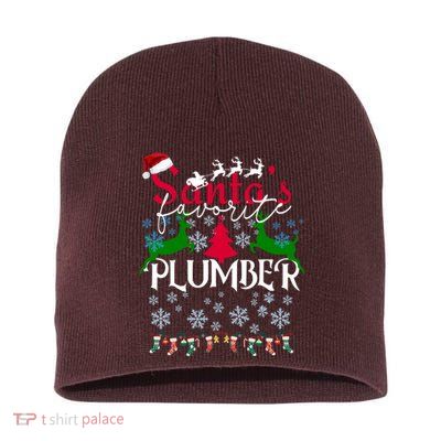Christmas Gifts For Plumbers Santas Favorite Plumber Short Acrylic Beanie