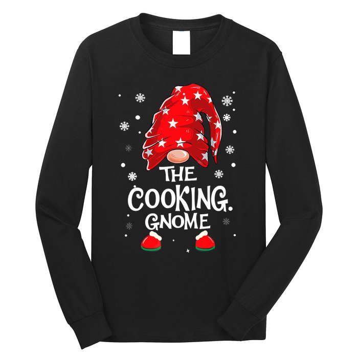 Cooking Gnome Funny Chef Matching Family Christmas Pajama Long Sleeve Shirt