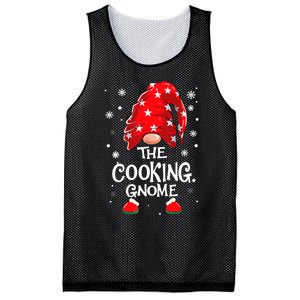 Cooking Gnome Funny Chef Matching Family Christmas Pajama Mesh Reversible Basketball Jersey Tank