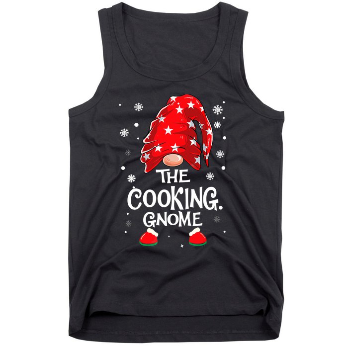 Cooking Gnome Funny Chef Matching Family Christmas Pajama Tank Top