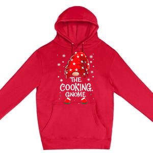 Cooking Gnome Funny Chef Matching Family Christmas Pajama Premium Pullover Hoodie