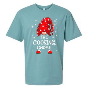 Cooking Gnome Funny Chef Matching Family Christmas Pajama Sueded Cloud Jersey T-Shirt