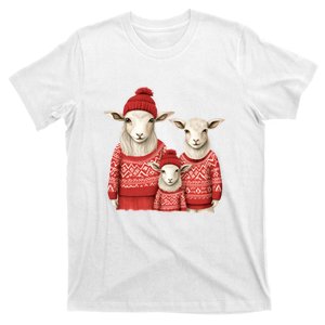 Christmas Goat Family Matching Outfit T-Shirt