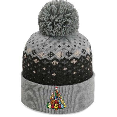 Christmas Guitar For Music Loversand The Baniff Cuffed Pom Beanie