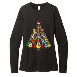 Christmas Guitar For Music Loversand Womens CVC Long Sleeve Shirt