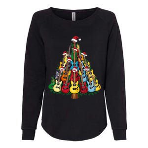 Christmas Guitar For Music Loversand Womens California Wash Sweatshirt