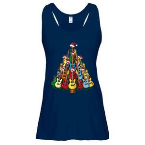 Christmas Guitar For Music Loversand Ladies Essential Flowy Tank