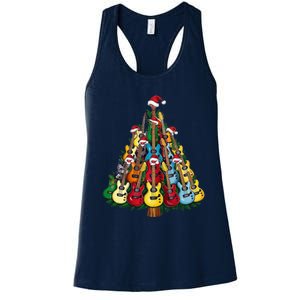 Christmas Guitar For Music Loversand Women's Racerback Tank