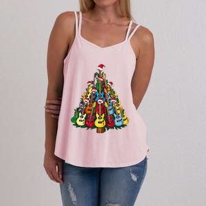 Christmas Guitar For Music Loversand Women's Strappy Tank