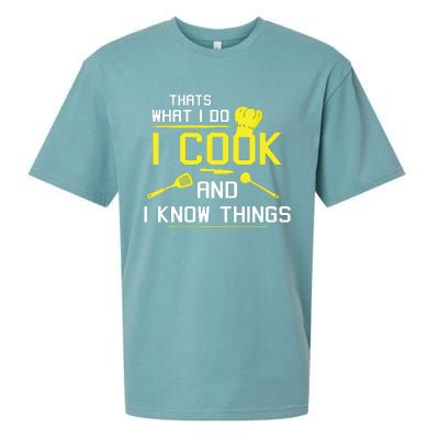 Chef Geek Food FUNNY I COOK AND I KNOW THINGS Sueded Cloud Jersey T-Shirt