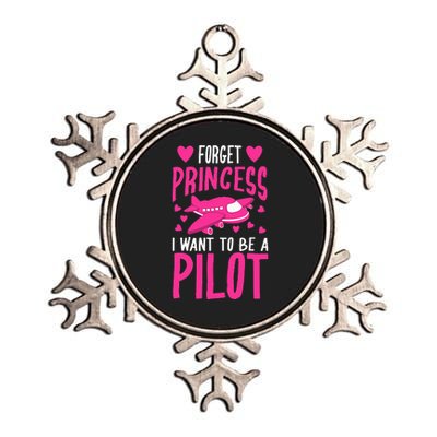 Cool Glam Forget Princess I Want To Be A Pilot Gift Metallic Star Ornament