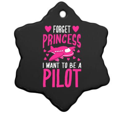 Cool Glam Forget Princess I Want To Be A Pilot Gift Ceramic Star Ornament