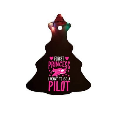 Cool Glam Forget Princess I Want To Be A Pilot Gift Ceramic Tree Ornament