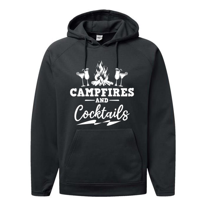 Camping Gifts For Caravan Camper Performance Fleece Hoodie