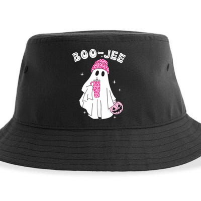 Cute Ghost Funny Halloween Boujee Boo Jee Sustainable Bucket Hat