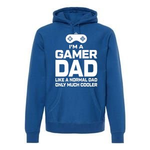 Cool Gaming Fathers Day Im A Dad Gamer Cool Gift Gamer Dad Gift Premium Hoodie