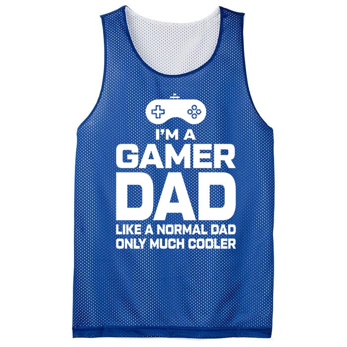 Cool Gaming Fathers Day Im A Dad Gamer Cool Gift Gamer Dad Gift Mesh Reversible Basketball Jersey Tank