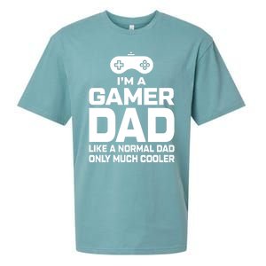 Cool Gaming Fathers Day Im A Dad Gamer Cool Gift Gamer Dad Gift Sueded Cloud Jersey T-Shirt