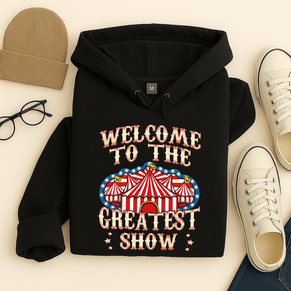 Circus Gifts For Party Ringmaster Carnival Strongman Tamer Hoodie