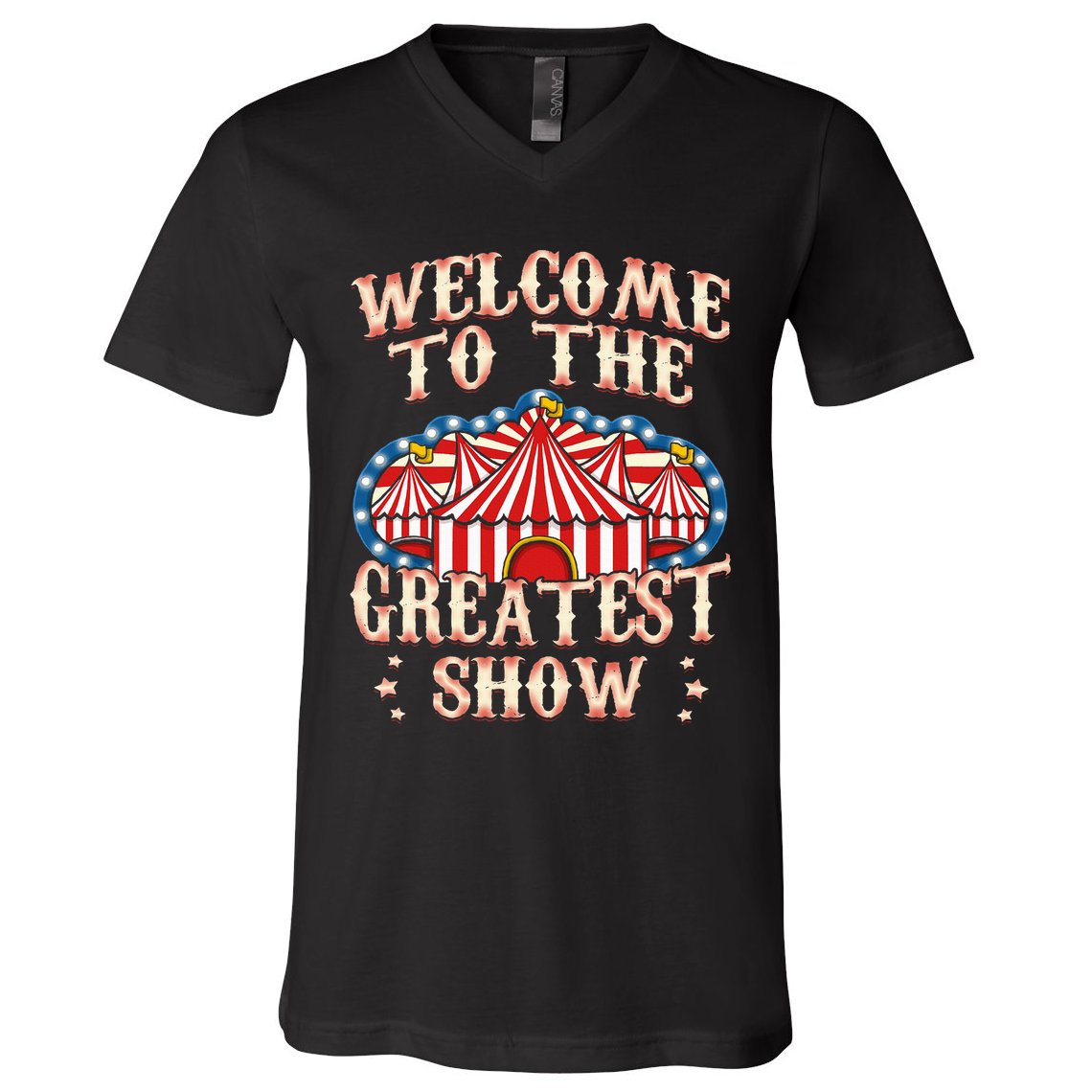 Circus Gifts For Party Ringmaster Carnival Strongman Tamer V-Neck T-Shirt