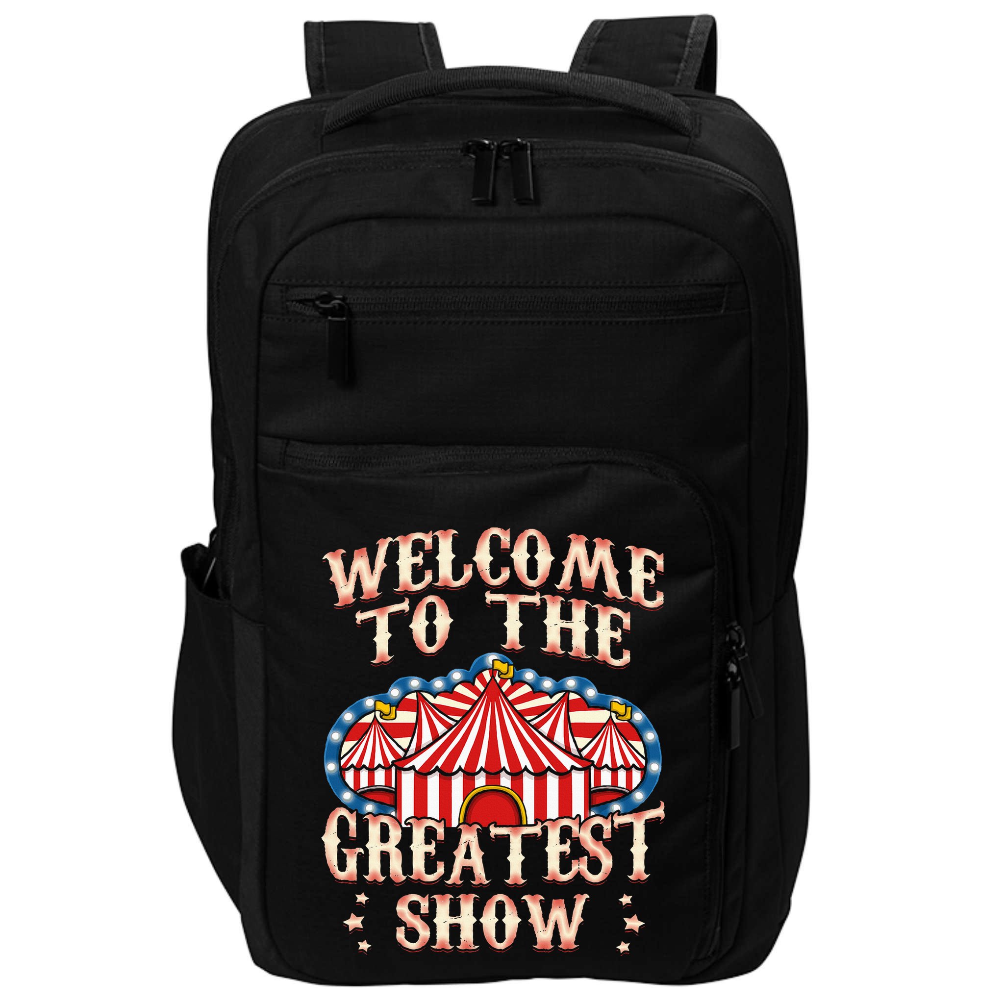 Circus Gifts For Party Ringmaster Carnival Strongman Tamer Impact Tech Backpack